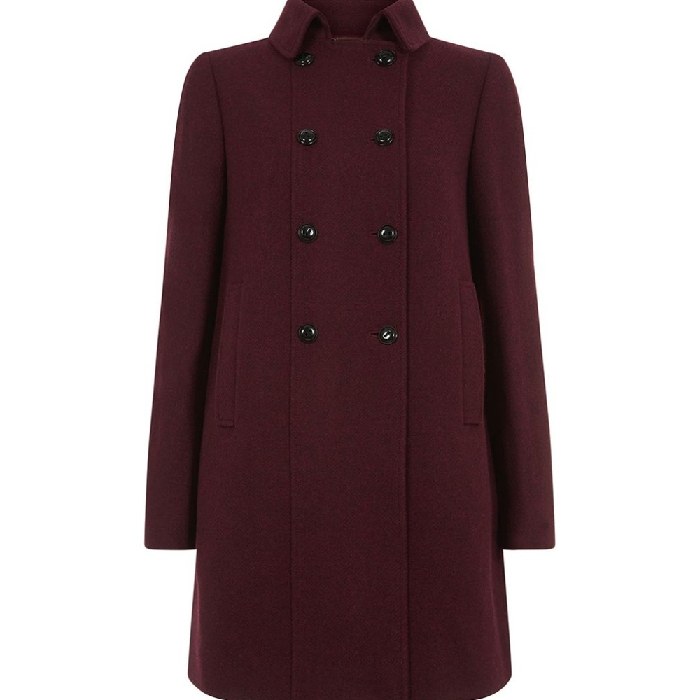 HOBBS seana black coat size usa 12